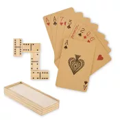 Zestaw domino i karty do gry w pudełku DOMI&CARDS