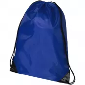 Błękit królewski - Plecak na sznurkach poliestrowy Oriole Premium, 33 x 44 cm