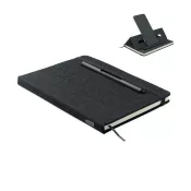 Notes A5 z długopisem 96 kartek w linię RINBOOK Czarny