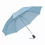 jasnoniebieski - Parasol składany bez automatu REGULAR