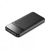 czarny - Powerbank Nolu z wyświetlaczem LED 10 000 mAh