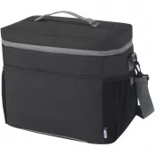 Czarny - Joey wodoodporna torba termoizolacyjna z recyklingu z certyfikatem GRS o pojemności 22 l mieszcząca 20 puszek