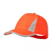 pomarańcz - Brixa odblaskowa czapka z daszkiem