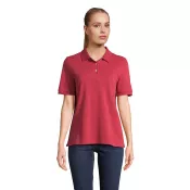 Koszulka polo damska Sol's PACIFIC WOMEN Folk Red Twin