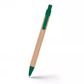 zielony - Długopis z kartonu z recyklingu | Nicholas