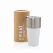 biały - Kubek termiczny 500 ml Fluid