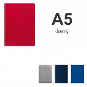 Kalendarz książkowy A5 DZIENNY, registry drukowane