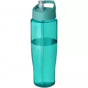 Błękitny - Bidon H2O Tempo® o pojemności 700 ml z wieczkiem z słomką