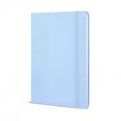 pastelowoniebieski - Notatnik A5 z tworzywa PU z kartkami FSC