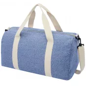 Granatowy melanż - Pheebs torba podróżna z powtórnie przetworzonej bawełny i poliestru, 210 g/m²