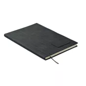 Notes A5 w okładce z PU 80 kartek w linię TINTRAY Czarny