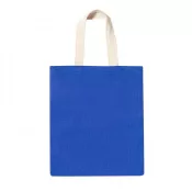 niebieski - Torba z juty na zakupy