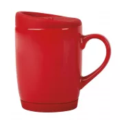 czerwony - Kubek ceramiczny EASY DAY
