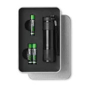 Latarka aluminiowa 9 LED w metalowym pudełku LED PLUS