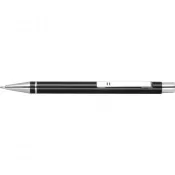czarny - Metalowy długopis Almeira