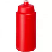 Czerwony - Bidon Baseline® Plus o pojemności 500 ml ze sportowym wieczkiem i uchwytem