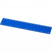 Niebieski - Refari linijka z tworzywa sztucznego pochodzącego z recyklingu o długości 15 cm