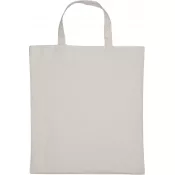 szary - Torba bawełniana z krótkim uchem 140 g/m2 MARSHALL