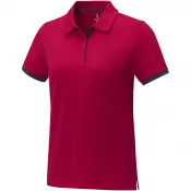 Czerwony - Damska koszulka polo duotone Morgan z krótkim rękawem