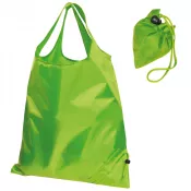jasnozielony - Składana torba poliestrowa na zakupy