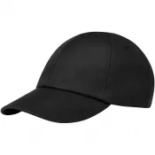 Czarny - Cerus 6-panelowa luźna czapka z daszkiem