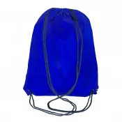 niebieski - Plecak promocyjny na sznurkach poliestrowy, 33.5 x 42 cm