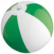 zielony - Dmuchana piłka plażowa, mała średnica ~14 cm