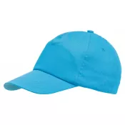 jasnoniebieski - 5-segmentowa czapka FAVOURITE