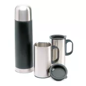 Termos stalowy 500 ml z 2 kubkami ISOSET