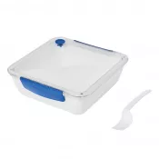 biały, niebieski - Pojemnik na lunch