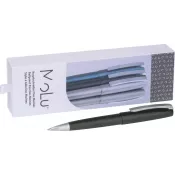 czarny - Metalowy długopis Des Moines MoLu