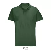 Koszulka polo unisex z czesanej bawełny Sol's PULSE Ciemno-Zielony