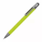 jasnozielony - Długopis aluminiowy z recyklingu półżelowy KAROLINE