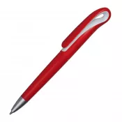 czerwony - Długopis reklamowy plastikowy CISNE