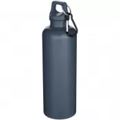 Hale Blue - Oregon butelka na wodę o pojemności 750 ml z w jednolitym kolorze z karabińczykiem, wykonana z tworzyw sztucznych pochodzących z recyklingu z certyfikatem RCS  