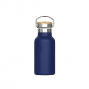 ciemnoniebieski - Butelka termiczna z podwójnymi ściankami Ashton 350ml