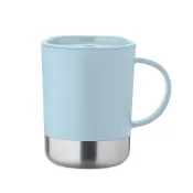 Kubek z PP z przesuwaną pokrywką 300 ml BEAKER Baby Blue