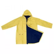 żółto-granatowy - Dwustronny płaszcz przeciwdeszczowy NANTERRE