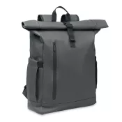 Plecak rolltop na laptop RPET 600D BANGKOK ROLL Kamienny Szary