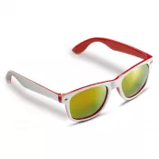 biało / czerwony - Okulary przeciwsłoneczne Jeffrey UV400