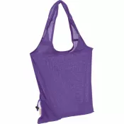 fioletowy - Składana torba z bawełny i poliestru z recyklingu 118 g/m² ANJA