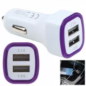 fioletowy - Ładowarka samochodowa USB FRUIT