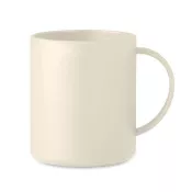 Kubek z PP wielokrotnego użytku 300 ml MONDAY Bezowy