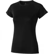 Czarny - Damski T-shirt Niagara z krótkim rękawem z dzianiny Cool Fit odprowadzającej wilgoć