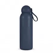 ciemnoniebieski - Stalowa butelka Sagaform Tekla (z recyklingu) 500 ml