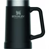 czarny - Kufel Stanley ADVENTURE BIG GRIP BEER STEIN 0,7 L