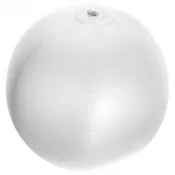 biały - Dmuchana piłka plażowa jednokolorowa średnica 26 cm