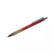 czerwony - Długopis metalowy KUBOD