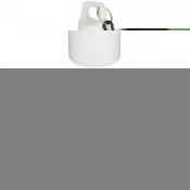 Biały - Oregon butelka na wodę o pojemności 750 ml z w jednolitym kolorze z karabińczykiem, wykonana z tworzyw sztucznych pochodzących z recyklingu z certyfikatem RCS  