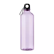 Butelka z RPET z karabińczykiem 750 ml MOSS RE750 Przezroczysty Fioletowy